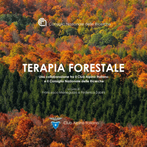 Copertina del libro "Terapia Forestale" CNR edizioni